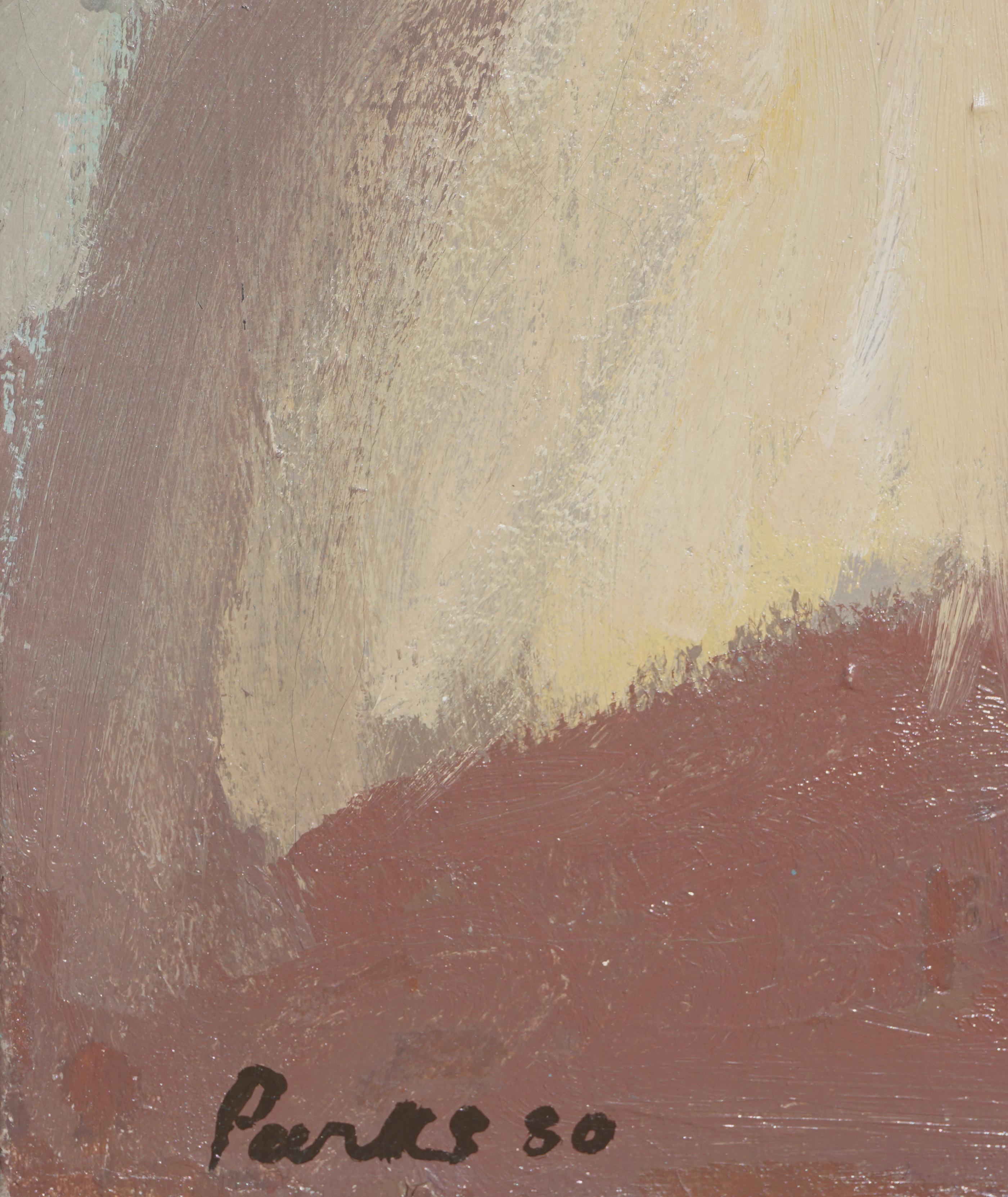 Blonder blonder Ohrring mit goldenem Ohrring (Abstrakter Expressionismus), Painting, von Harvey C. Parks