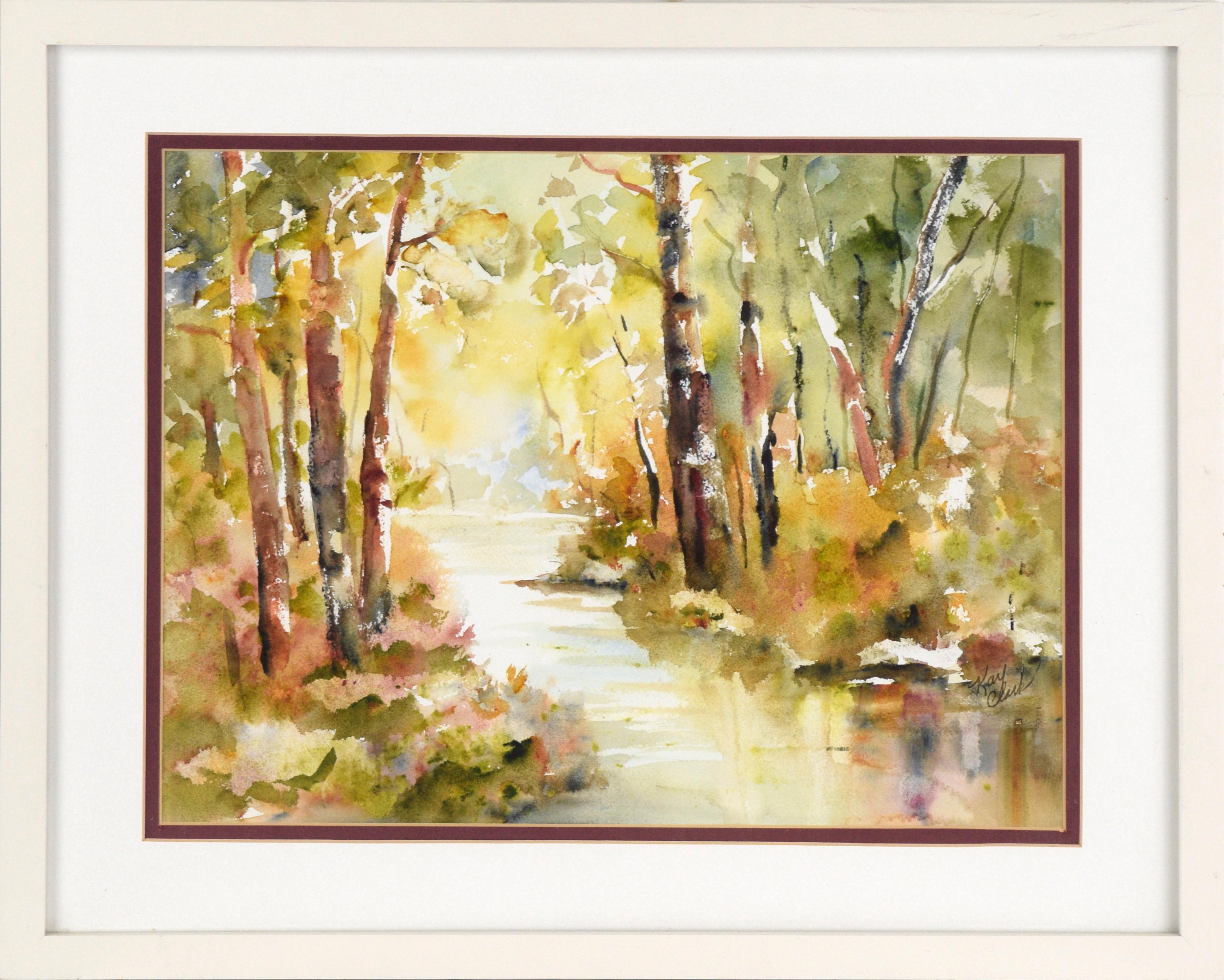 Kay Clark Landscape Art - Stream in the Woods - Landscape