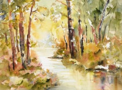 Stream in the Woods - Landscape