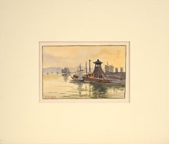 Veleros en el muelle - Paisaje marino