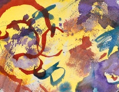 Yellow, Purple & Red Abstract