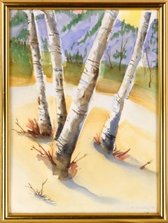 Birch Trees in Spring, Landscape