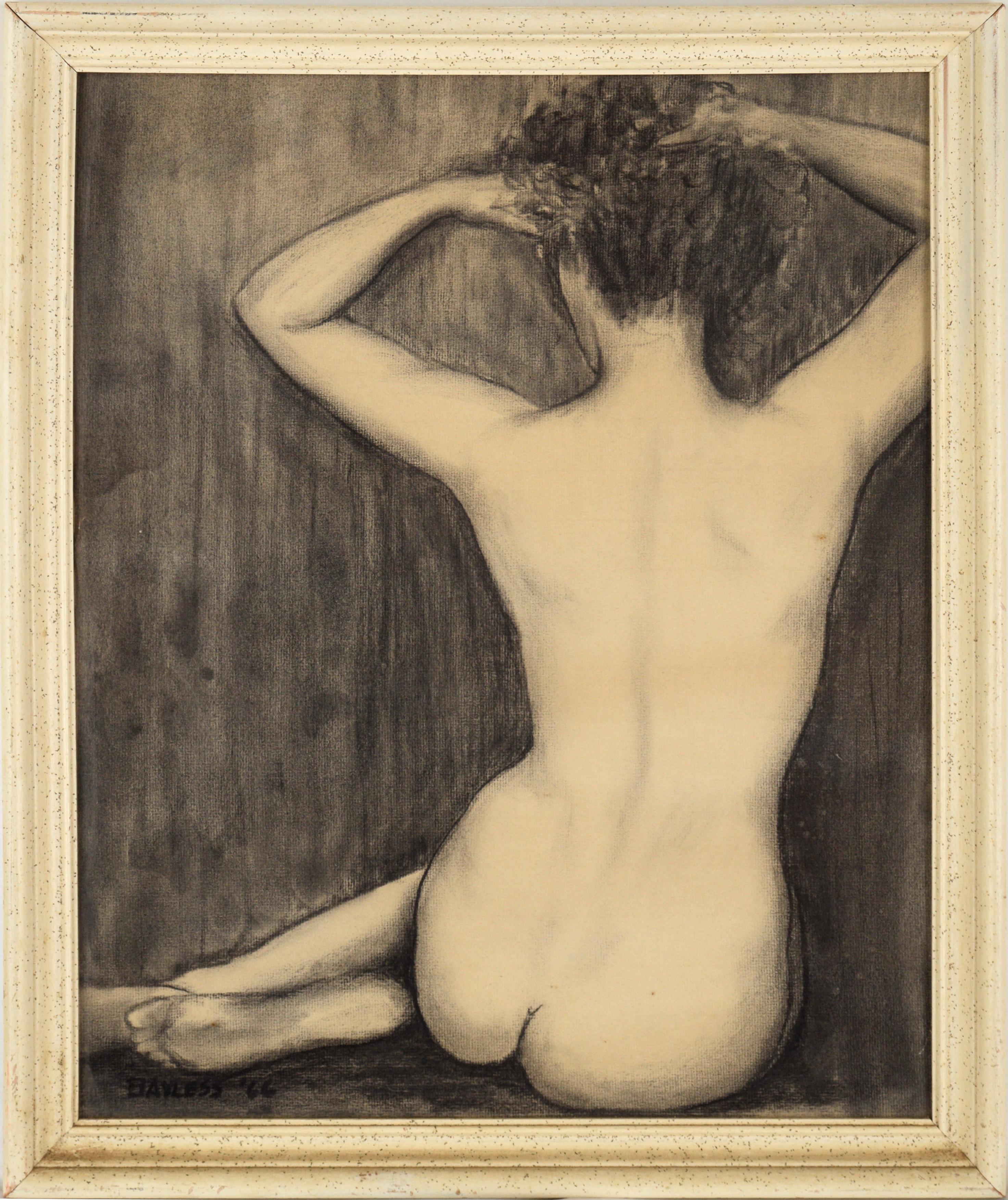 Nude Woman from the Back - Art by Bayless