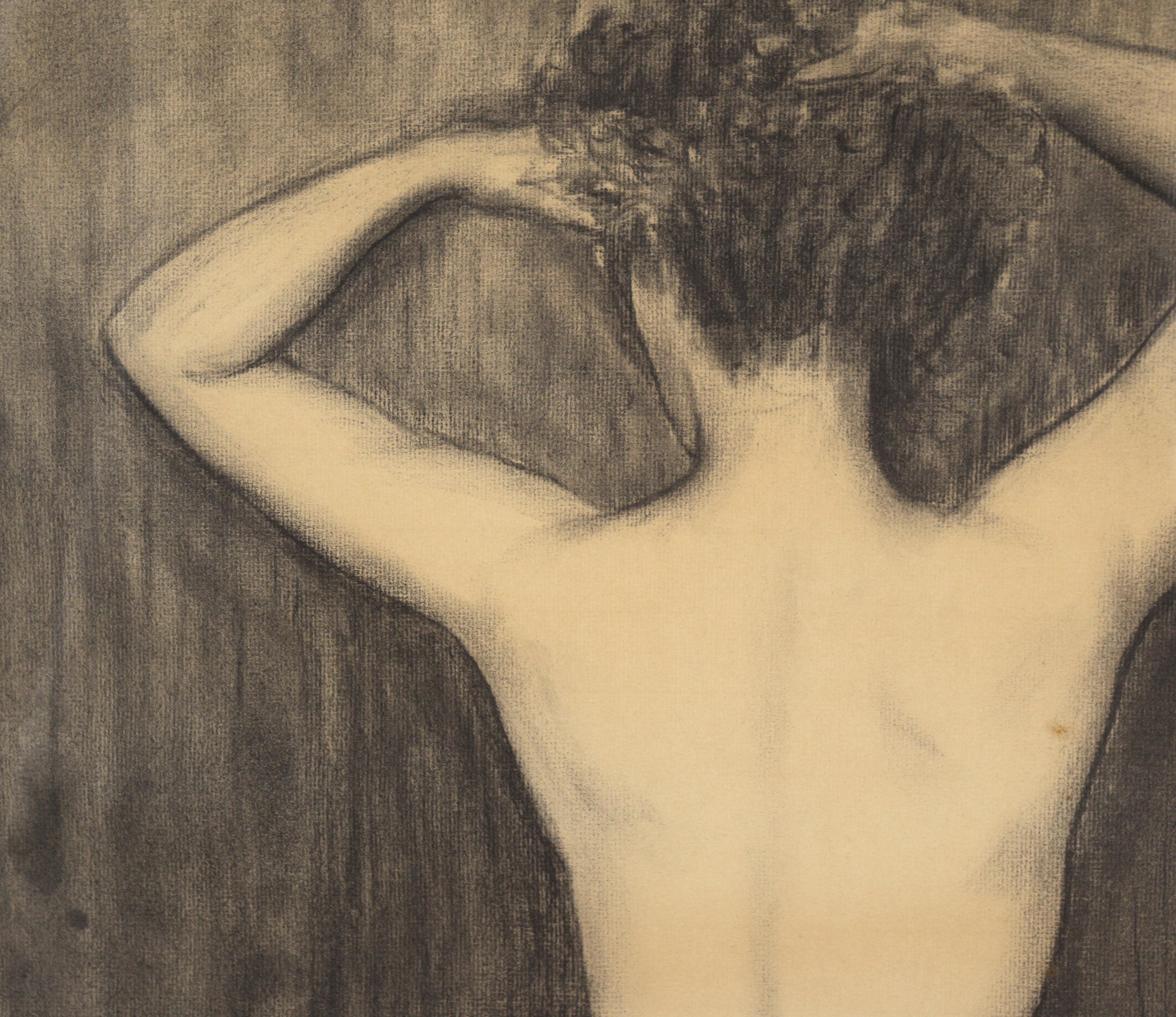 Nude Woman from the Back - American Impressionist Art by Bayless