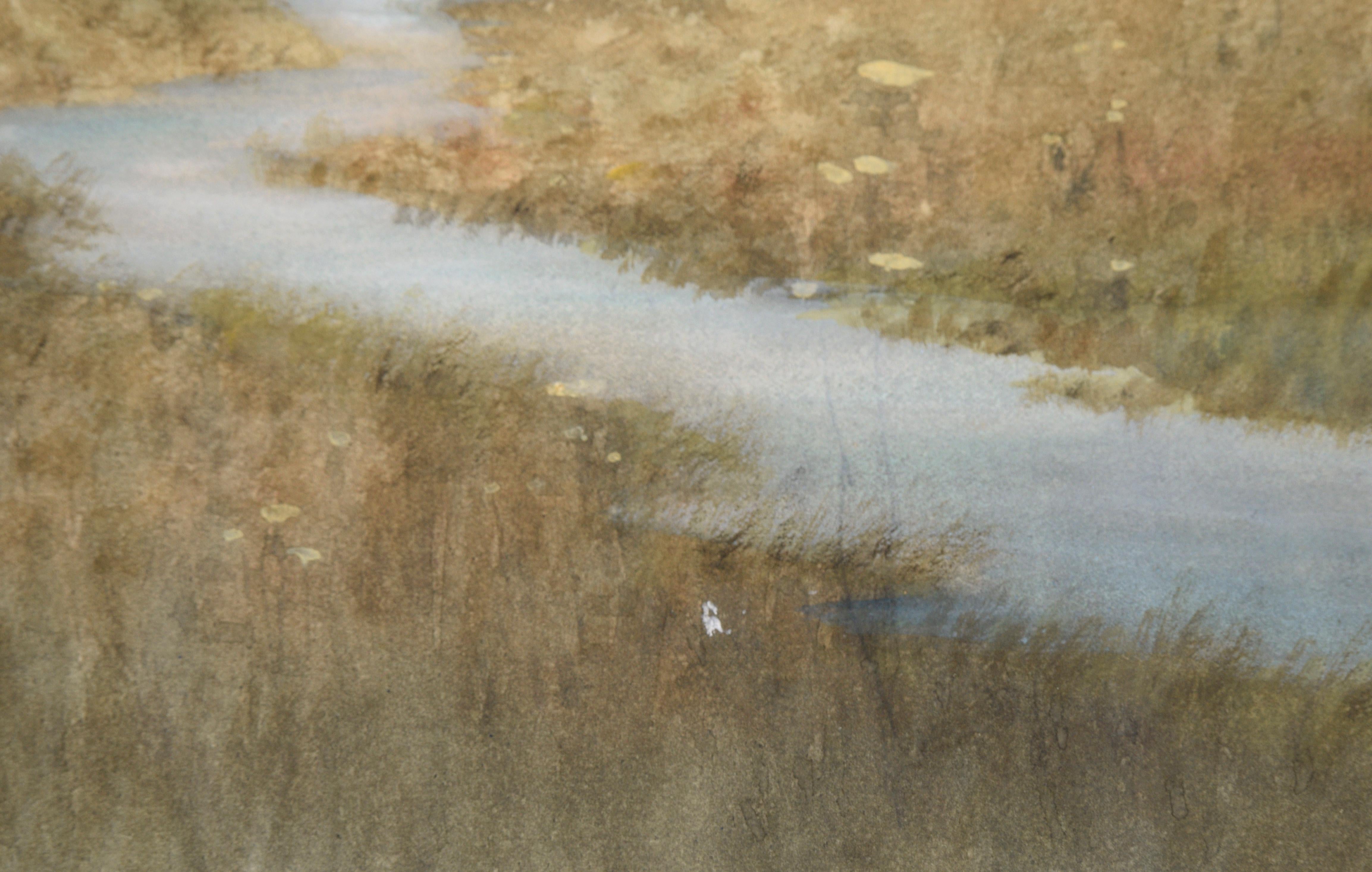 Autumn by the Stream, aquarelle de paysage du début du XXe siècle  en vente 2