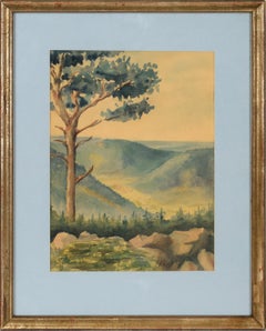 Looking Out Over the Valley - Mid Century Landscape