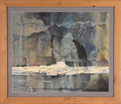 "Lago Helado" Paisaje Abstracto