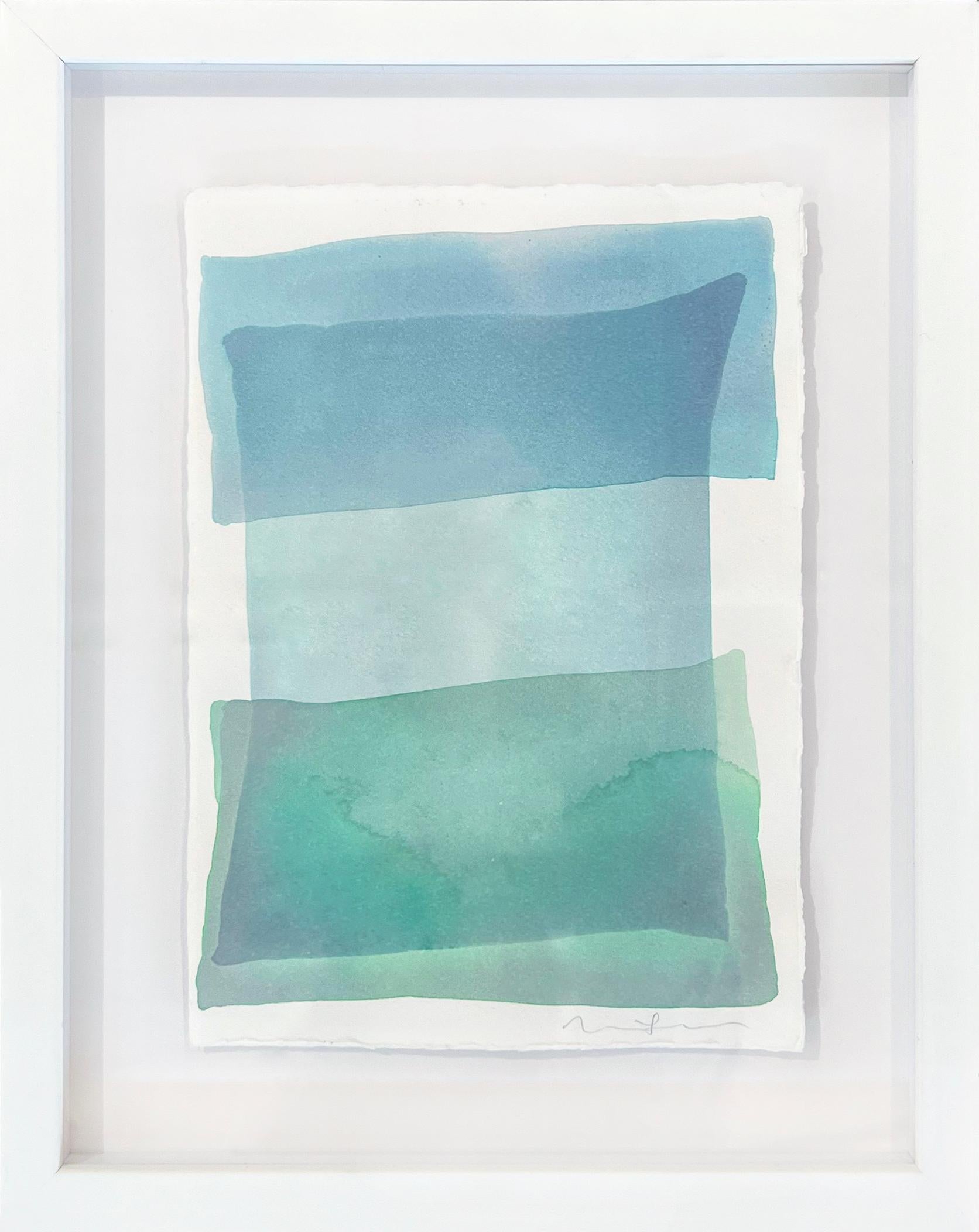 Nealy Hauschildt Abstract Drawing – Abstraktes Aquarellgemälde „High Tide“, „High Tide“