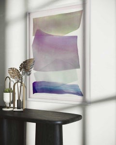 Abstraktes Aquarellgemälde „Tidal Pool II“