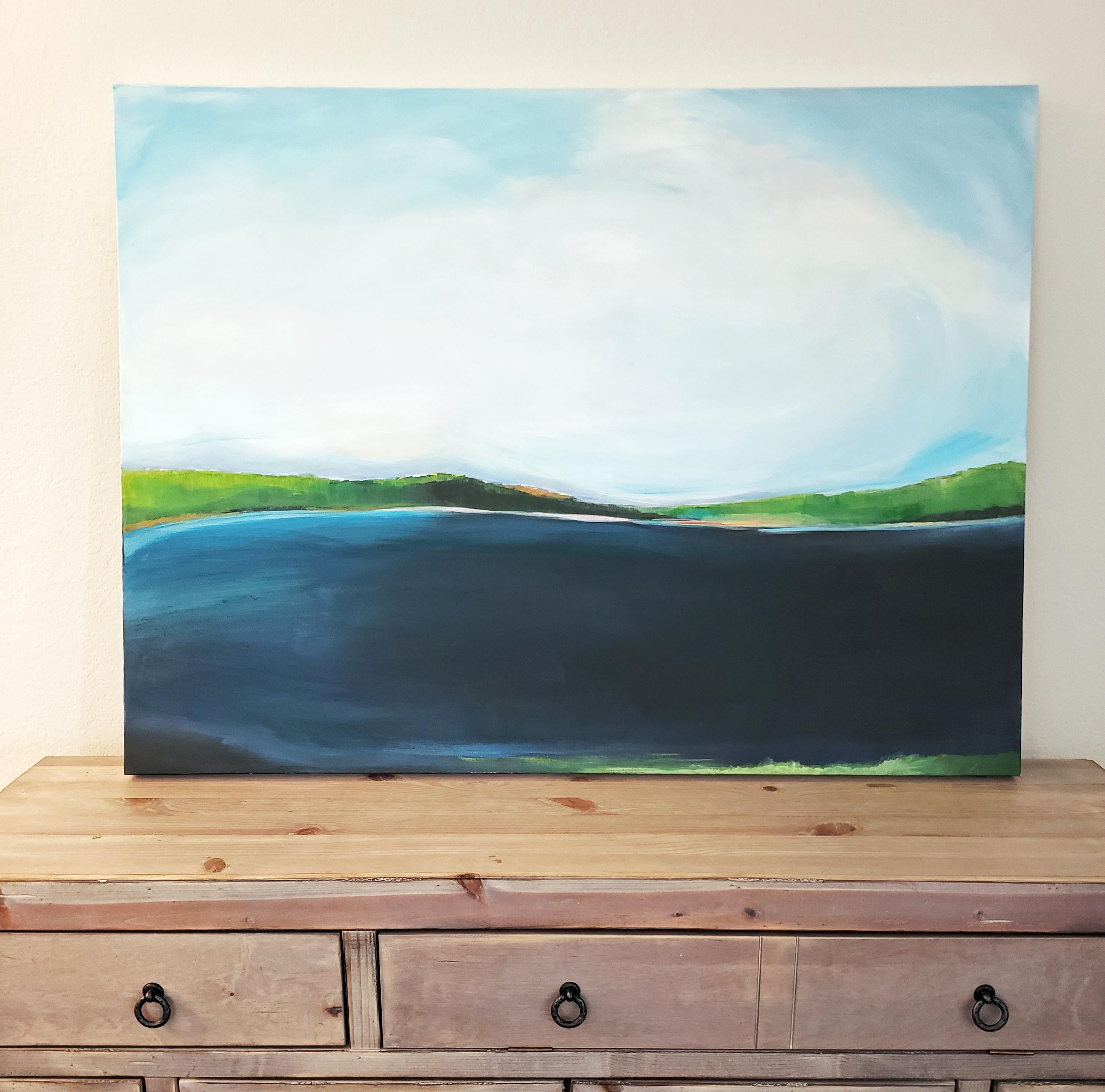 Lake View - Painting by Alison Jerry