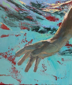 "Escapade, " Abstract Figurative Painting