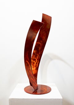 'Orange Wave', Stainless Steel Sculpture