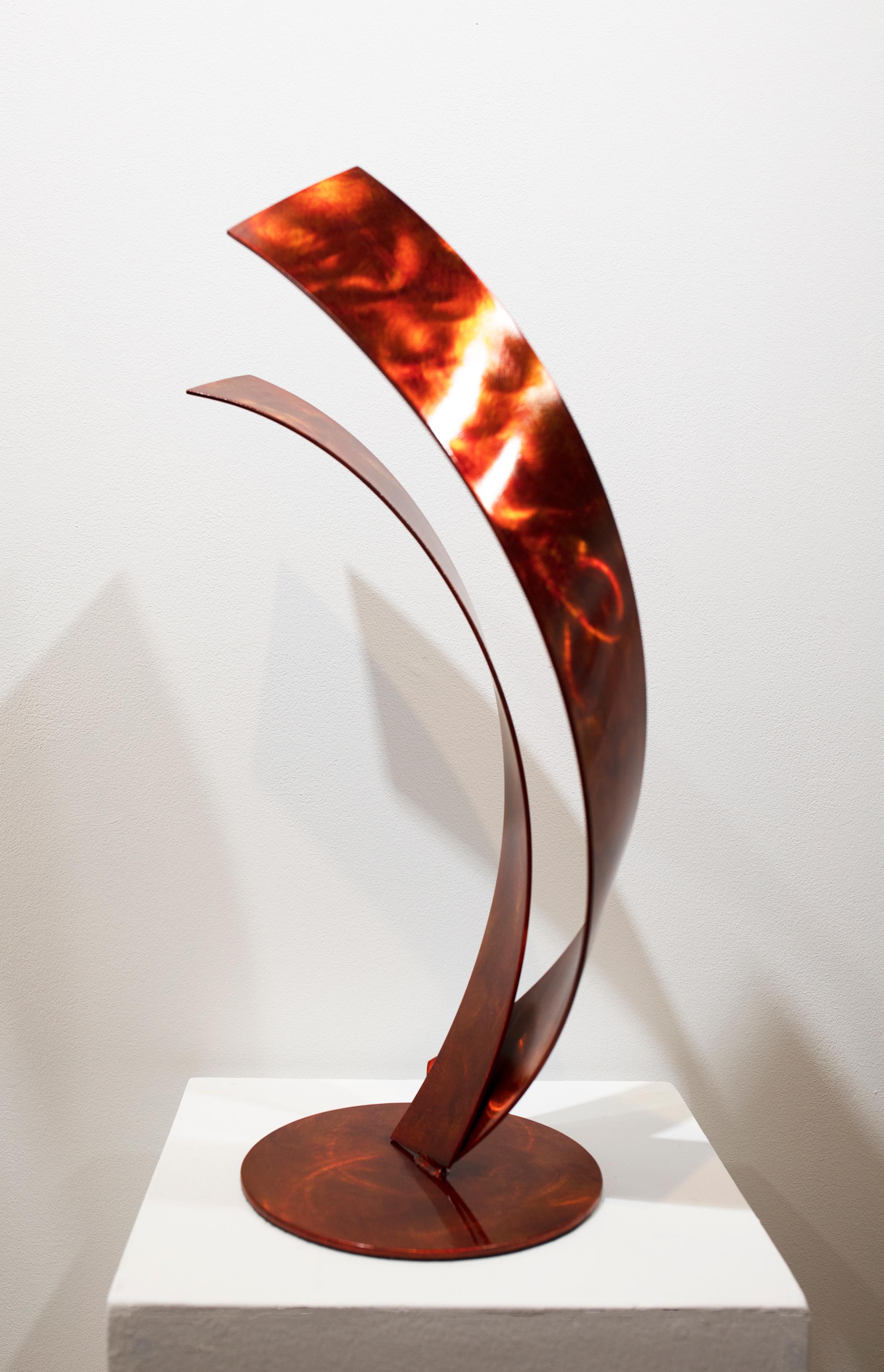 'Orange Wave', Stainless Steel Sculpture 1
