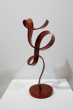 'Orange Swirl', Steel Sculpture