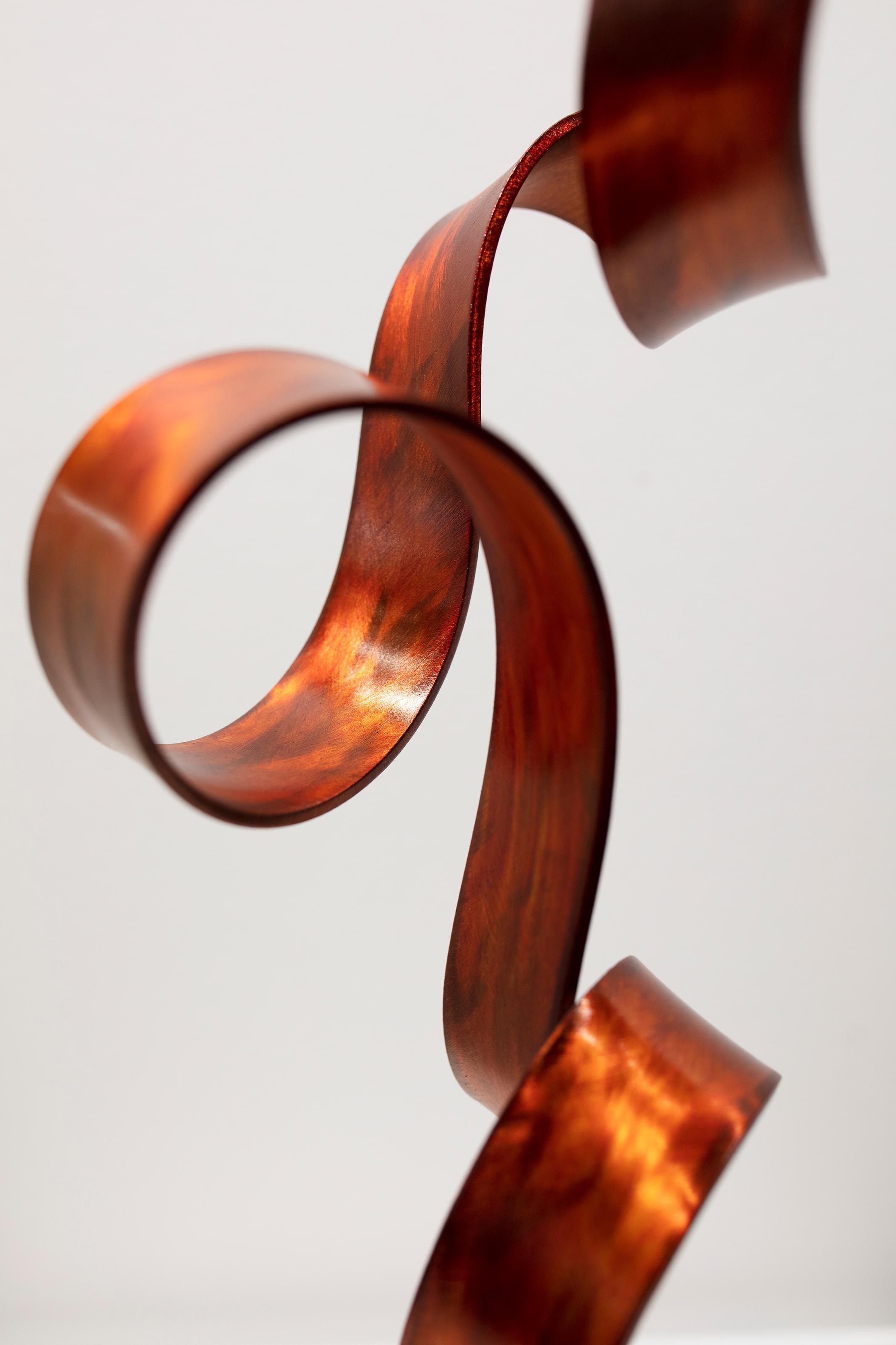 'Orange Swirl', Steel Sculpture 1