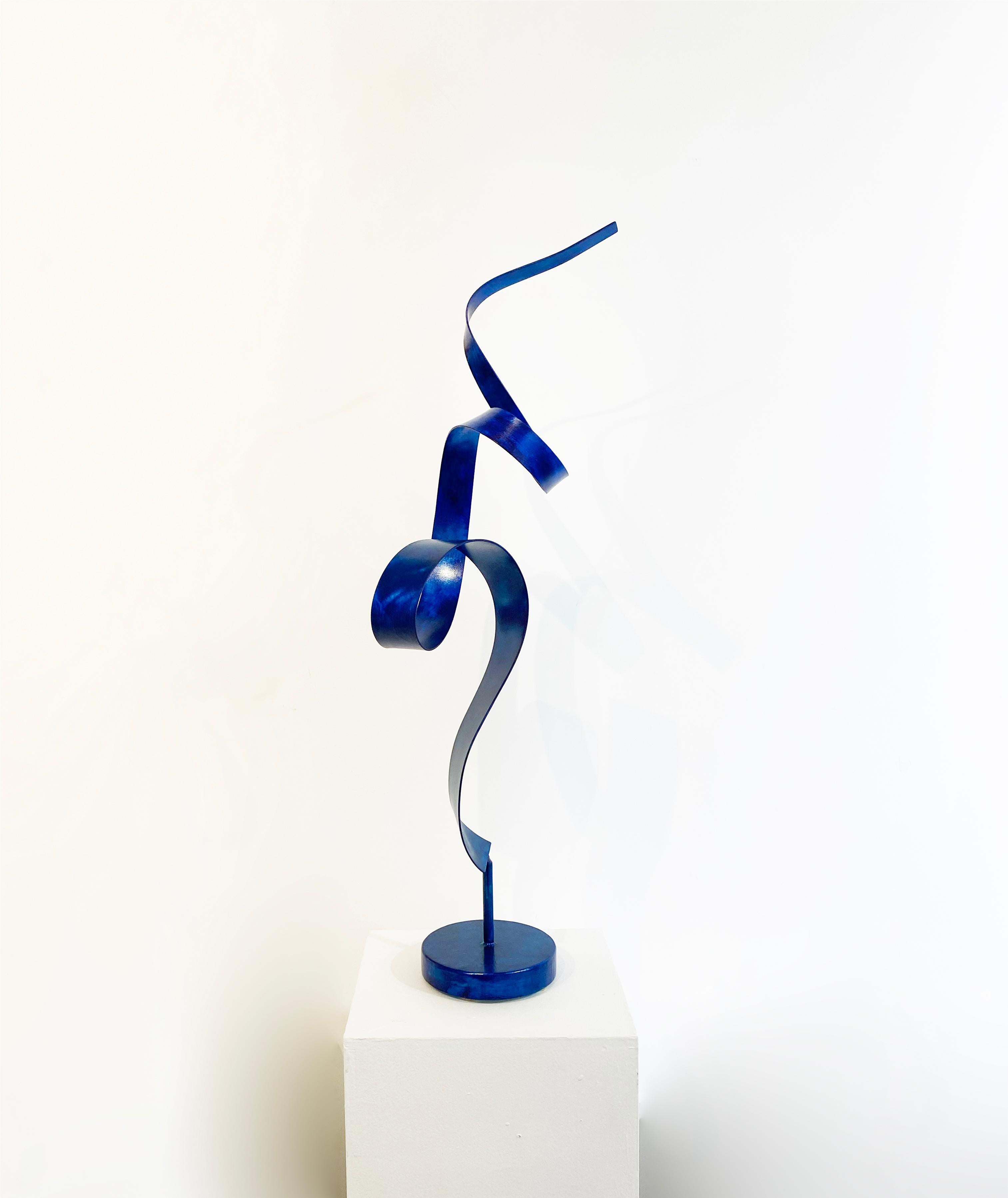 'Ribbon Dance in Blue', Steel Sculpture 1