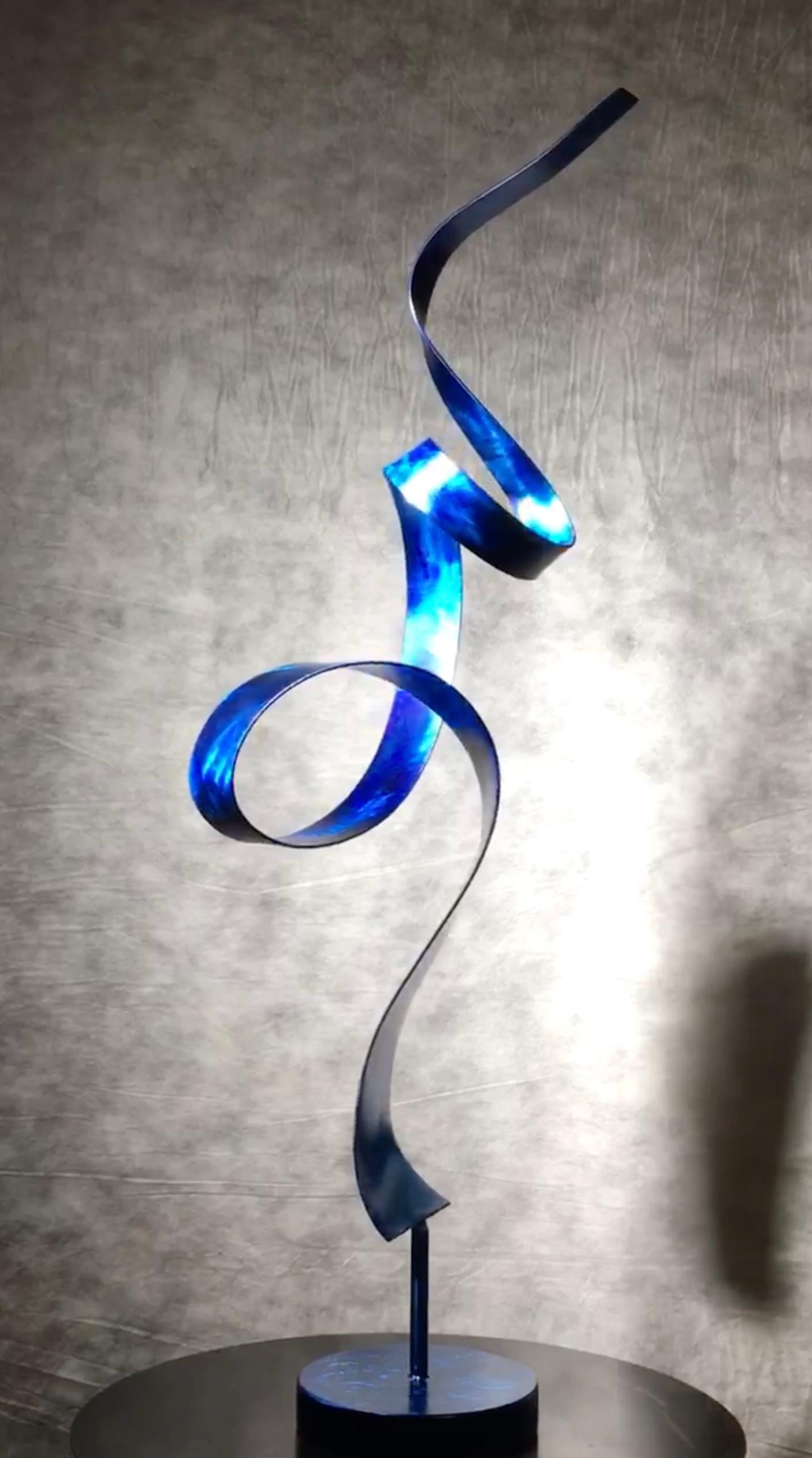 'Ribbon Dance in Blue', Steel Sculpture 2