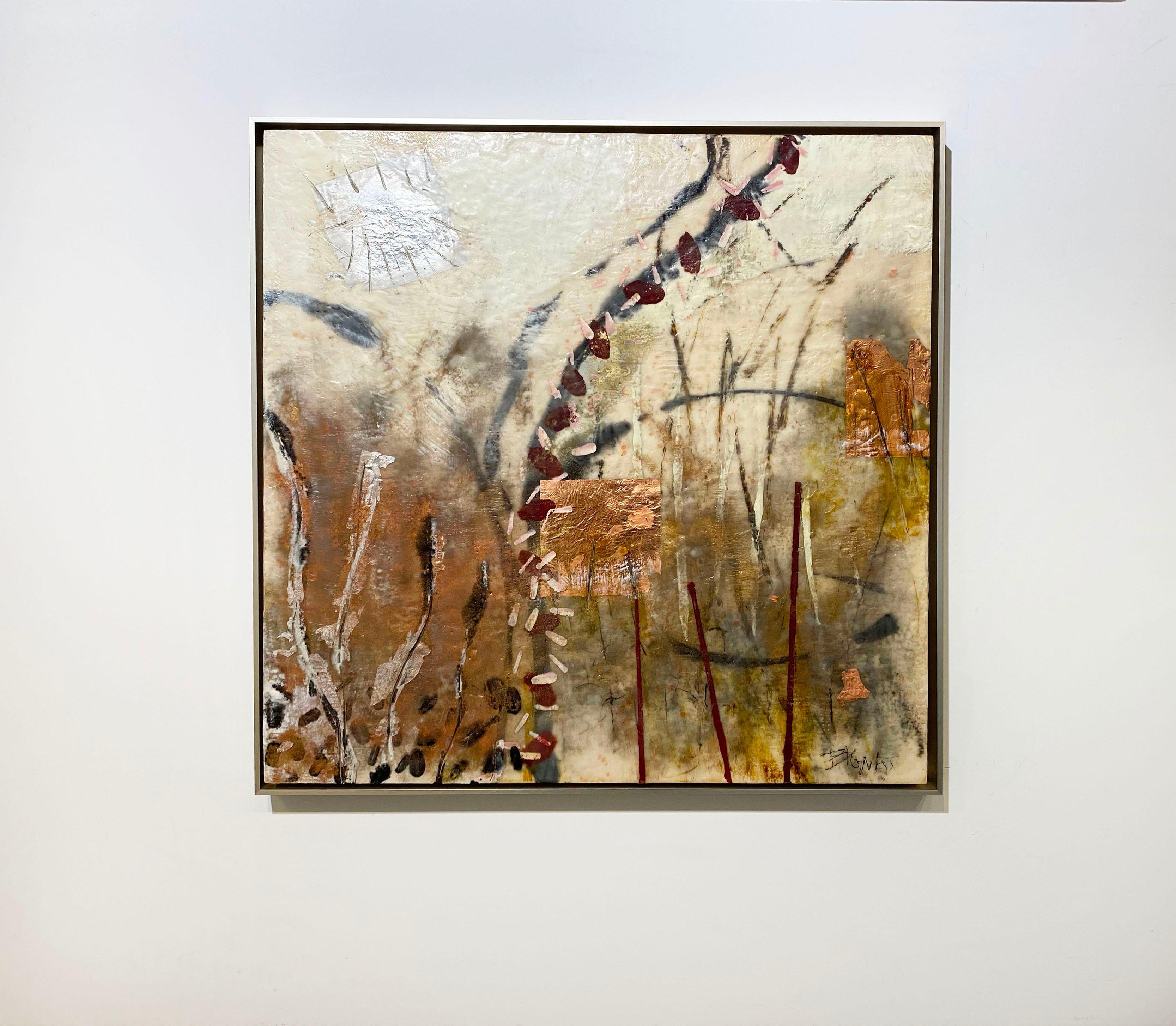 encaustic abstract painting