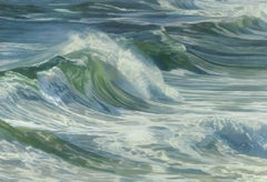 "Crasher, " Coastal Oil Painting