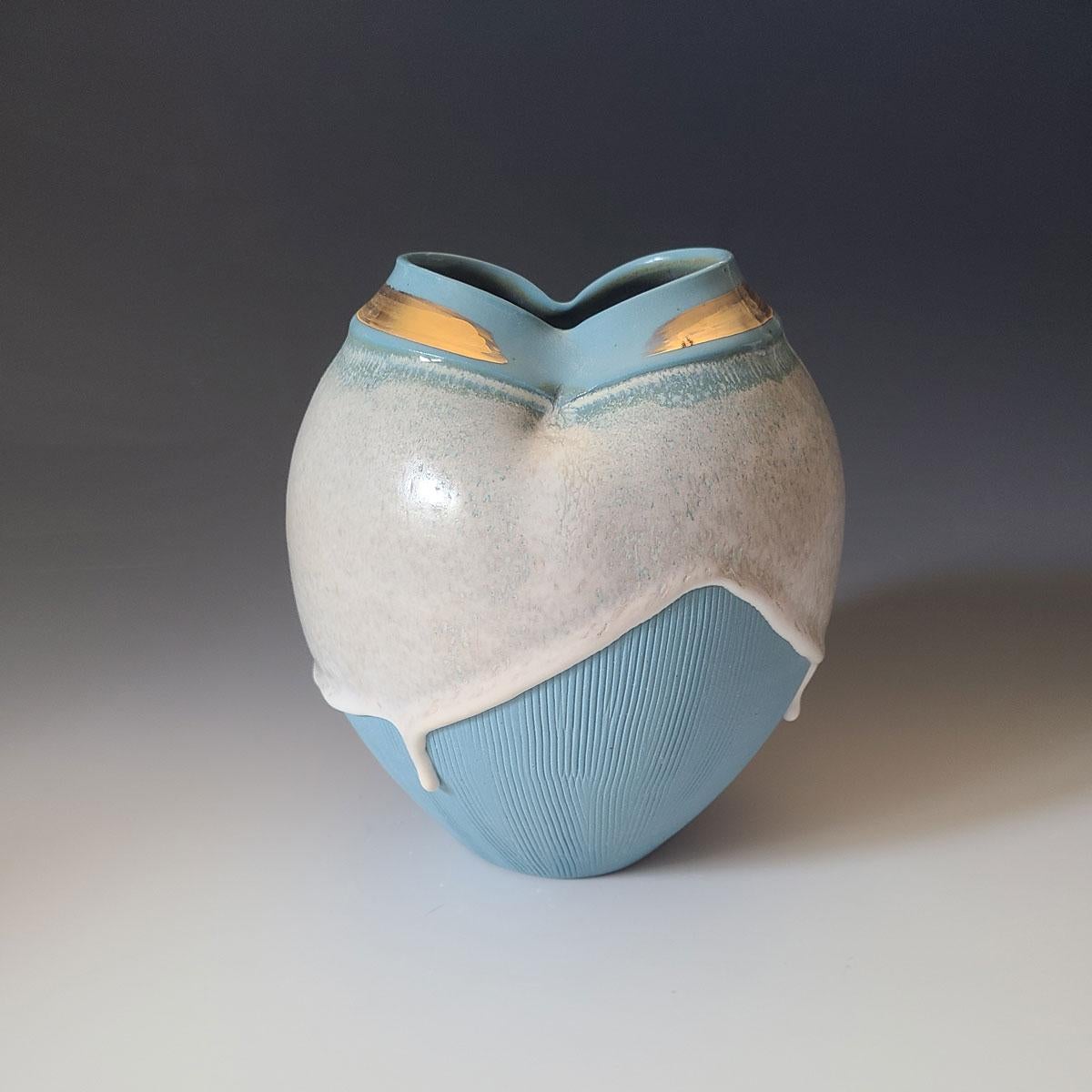"Princess Anna, " Abstract Ceramic Vase - Mixed Media Art by Jon Puzzuoli