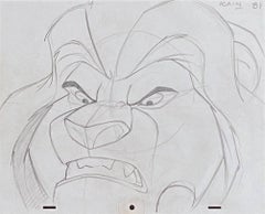 Dessin de la production de Walt Disney de The Lion King représentant Mufasa