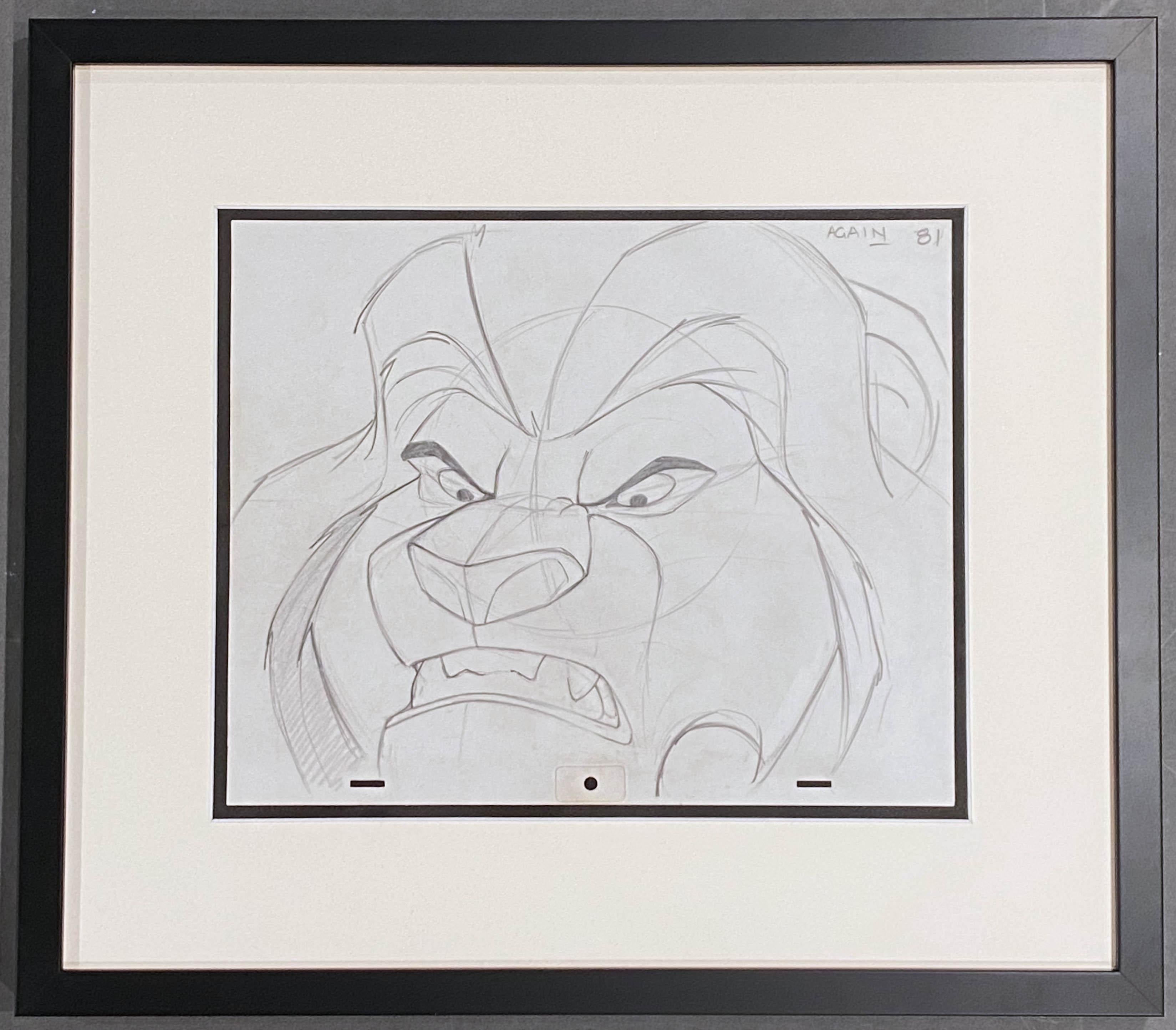 lion king mufasa drawing