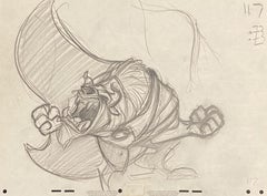 Walt Disney Production Drawing from Beauty and the Beast 