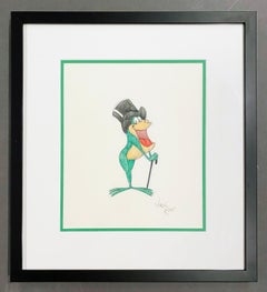 Warner Brothers Virgil Ross Animation Drawing of Michigan J. Frog