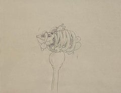 Vintage Walt Disney Production Drawing of Mickey Mouse from Mickey's Fire Brigade (1935)