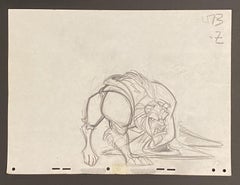 Walt Disney Production Drawing from Beauty and the Beast