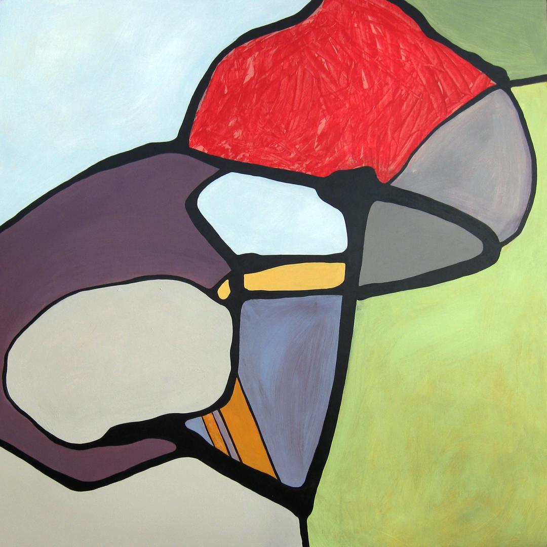Angela Beloian Abstract Painting - CLARA - colorful abstract painting