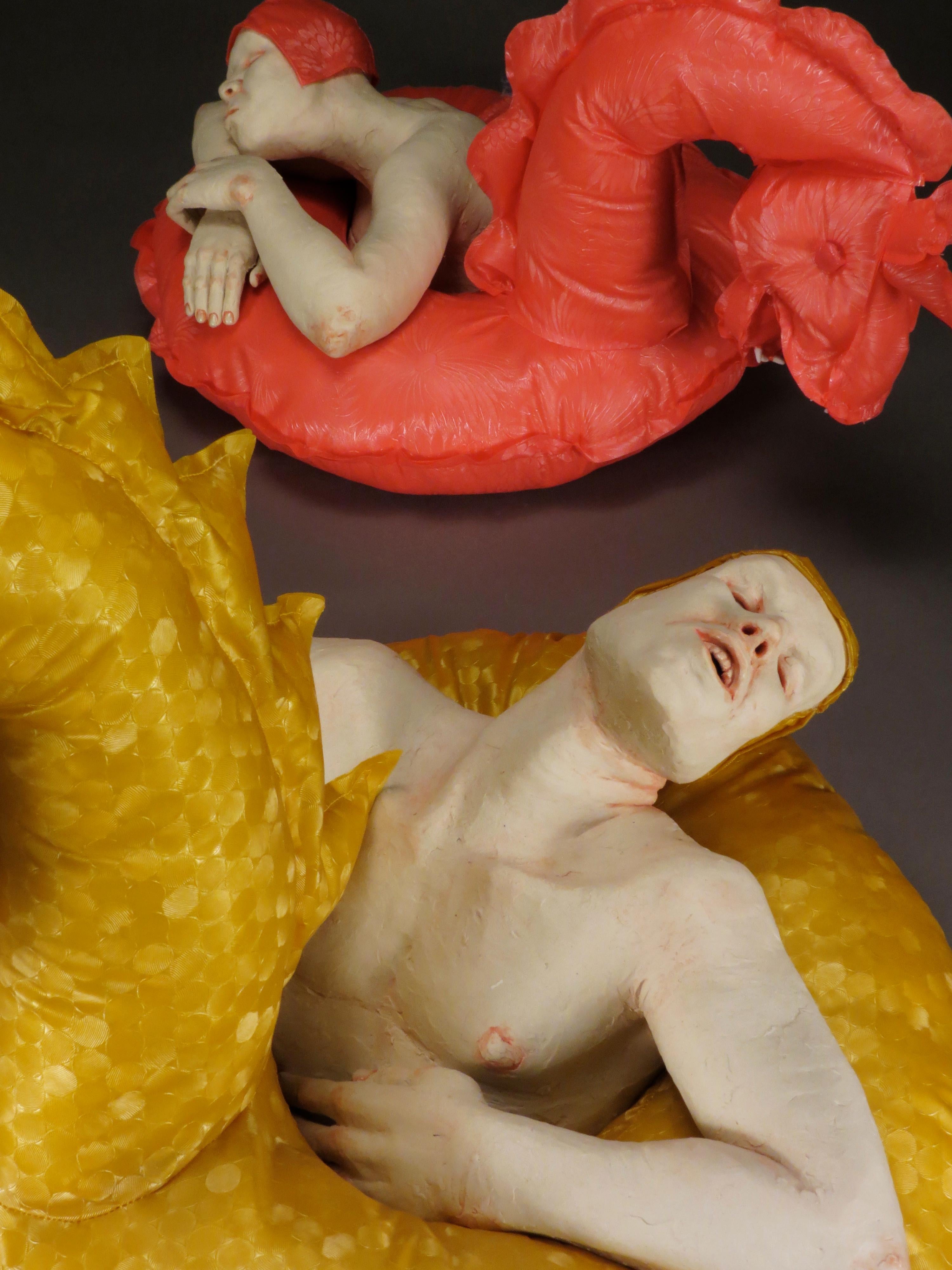 ACCOUNTABILITY -surreal ceramic sculpture - Sculpture by Magda Gluszek