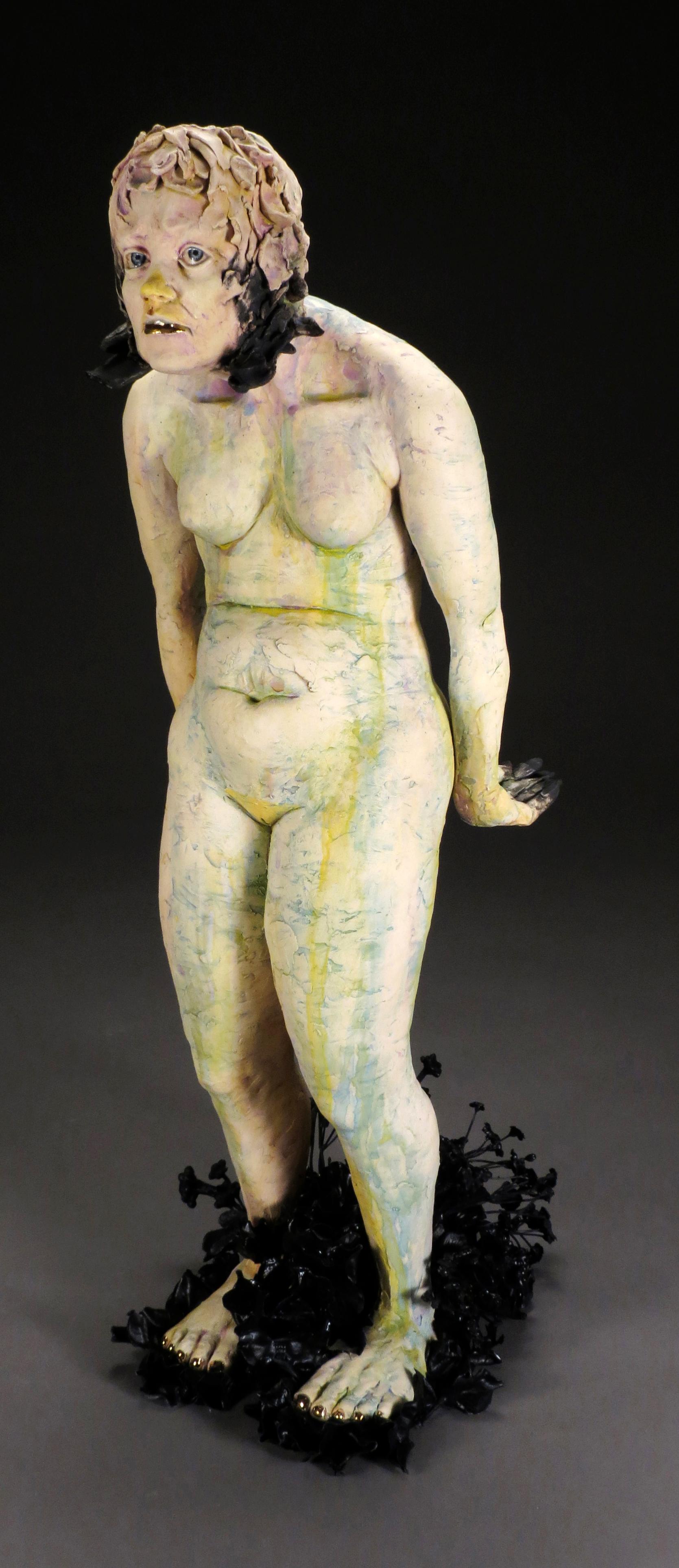 LA LOCA - ceramic sculpture of woman 