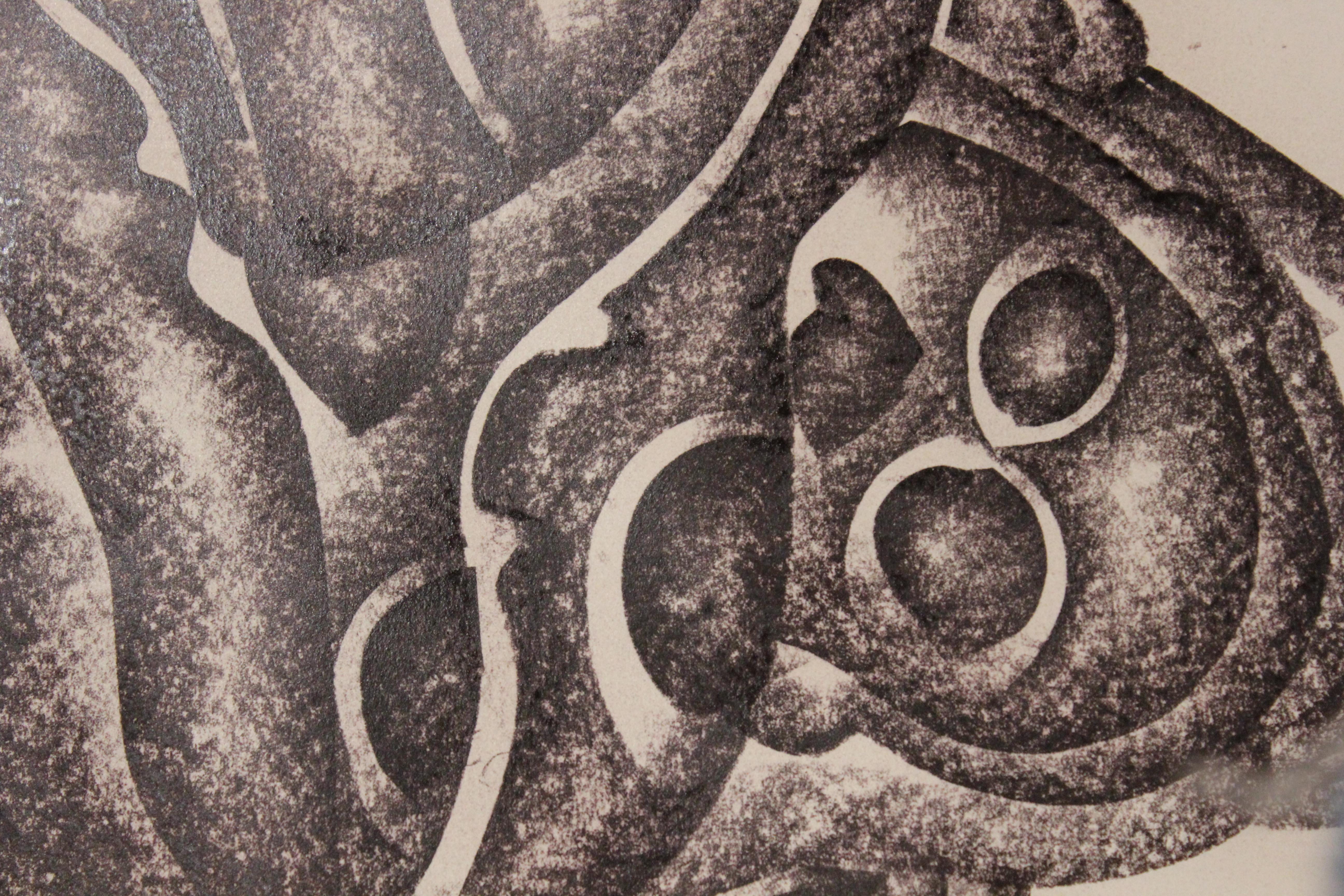 Portrait en noir et blanc d'une femme réalisé dans un style qui combine abstraction et cubisme, à l'instar de l'œuvre de Fernand Léger. Signé et daté dans le coin inférieur gauche.

Biographie de l'artiste :
Valery Kleverov est né à Engels, dans la