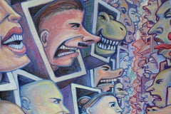 "The Divided Electorate" Contemporary Figurative Painting