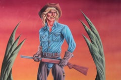 Sci-Fi Themed Space Cowboy with Monster