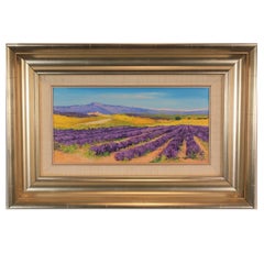 "Lavandes a Simiane" Landscape of a Lavender Field