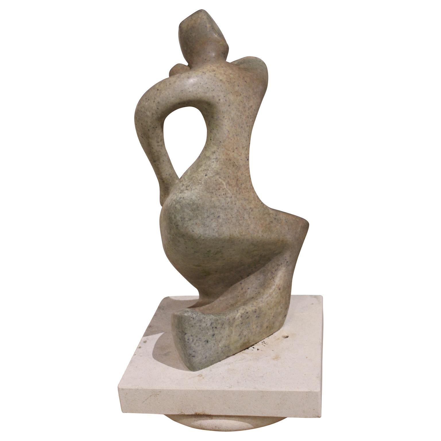 Figur einer Frau im Bewegungsstil (Abstrakter Impressionismus), Sculpture, von Goncalvez