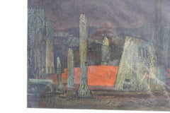 Abstract Dark Toned Italian Landscape