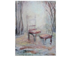 Used Abstract Chair Still Life in a Forest 