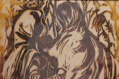 "Indian Women" Brown Tonal Lithograph Edition 7 of 15