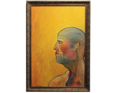 Warm Tonal Side Profile Portrait of a Man From the School of Patrick Palmer