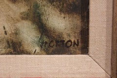 "Fantasy" Green and Brown Expressionist Painting