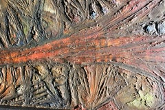 Deep Tonal Abstract Expressionist Textured Painting