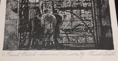 "Harvard University" Architectural Etching to Frank Freed