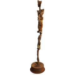"The Dancer" Steel Figurative Sculpture with Base