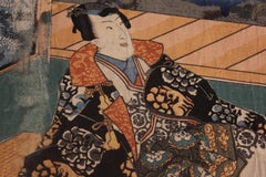Seated Women with Cherry Tree Japanese Woodblock Print