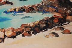 "Rocky Shore" Beach Impressionist  Landscape