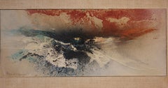 "Kabuki Colors" Expressionist Mixed Media
