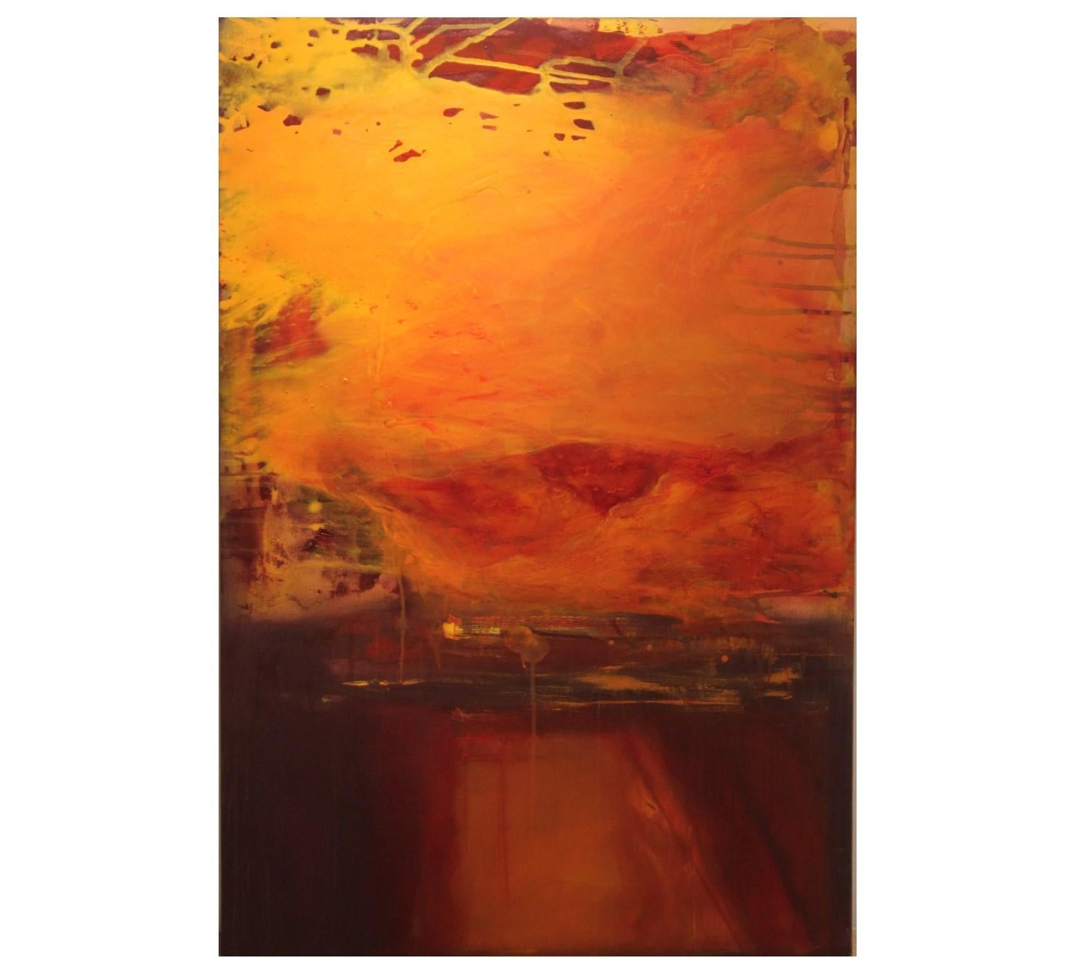 Karen Lastre  Abstract Painting - "Homecoming of a Loving Spirit" Abstract Expressionist Inspired by Mark Rothko